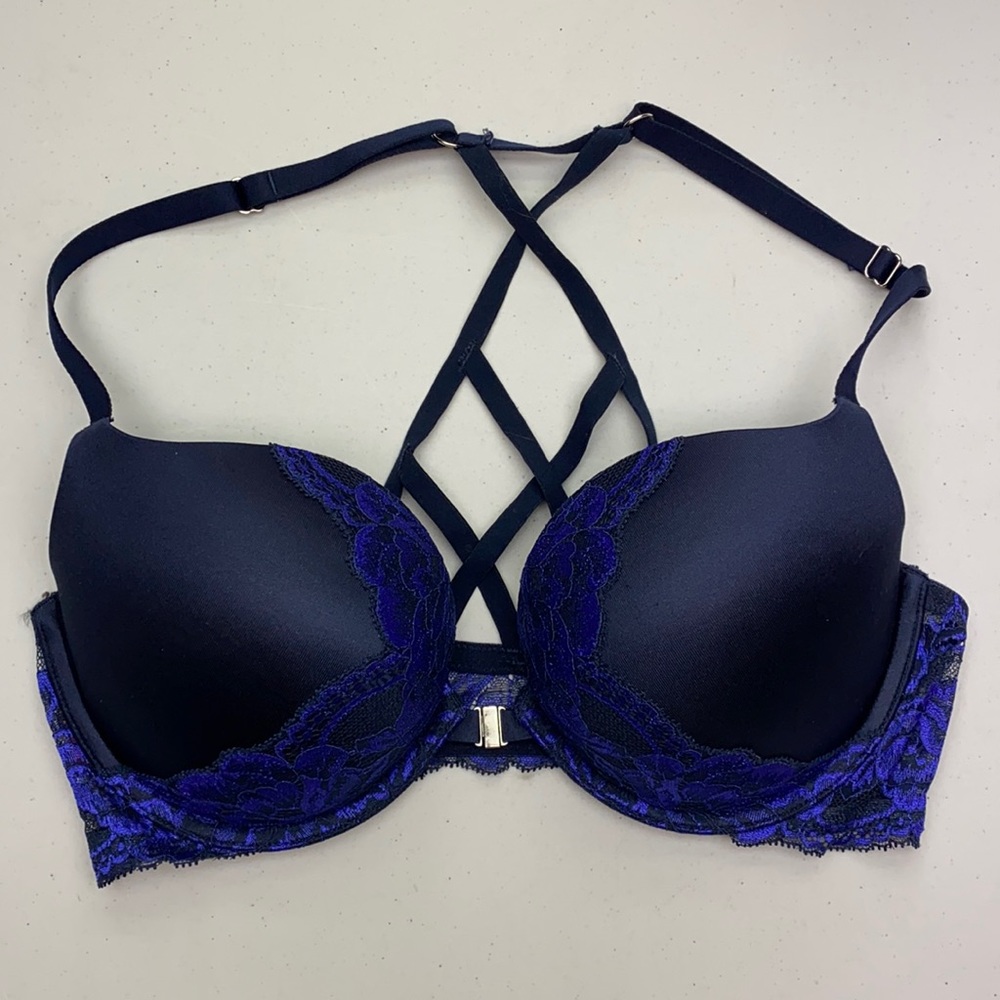 LS Multi-elastic back, NAVY, 34D           AAA-109